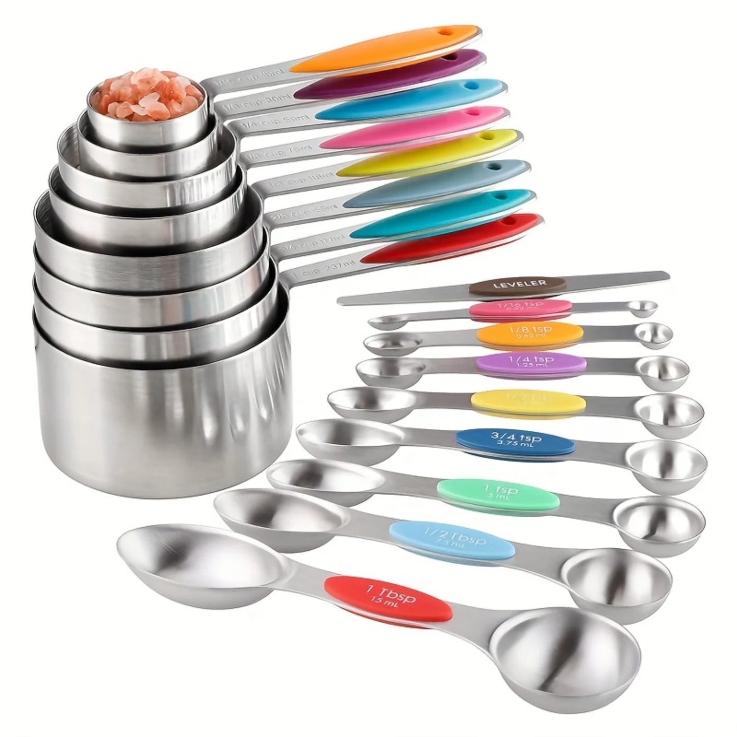 Cups & Stainless Steel Spoons Set