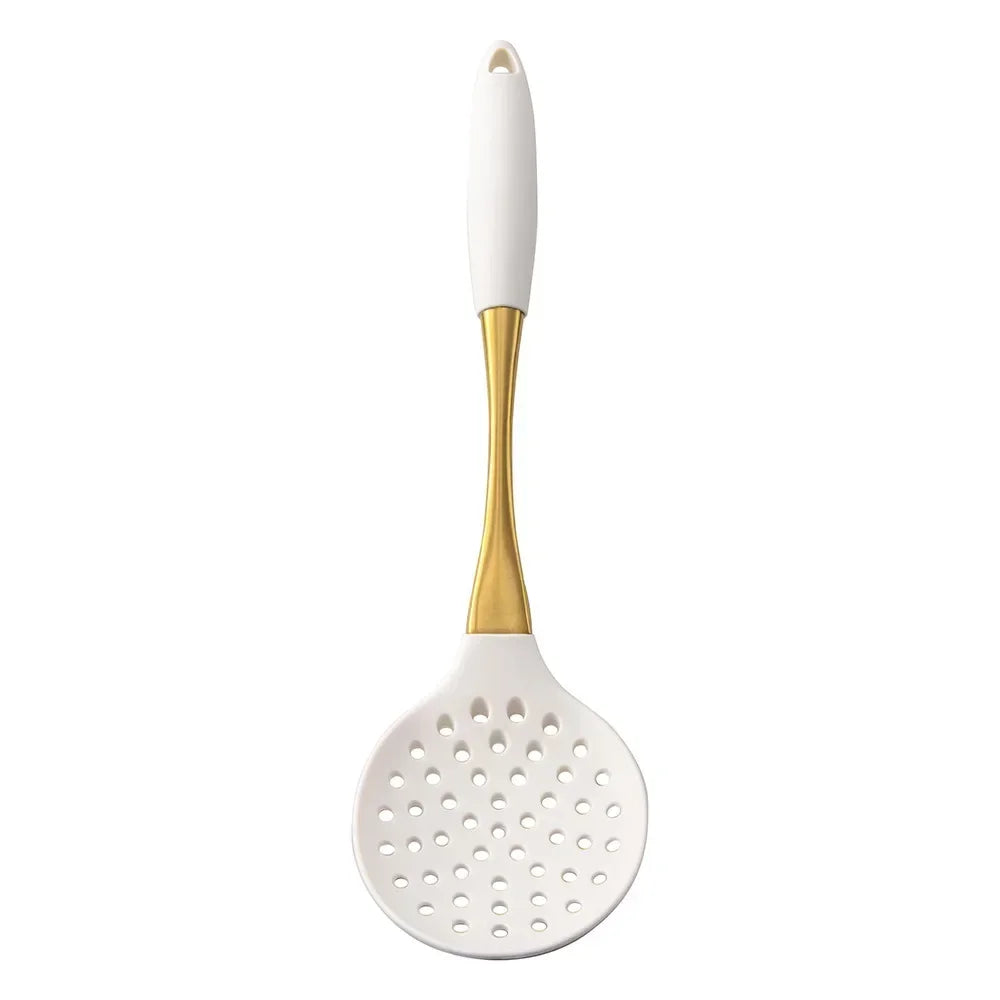 1Pc Silicone Kitchenware Cooking Utensils White Gold
