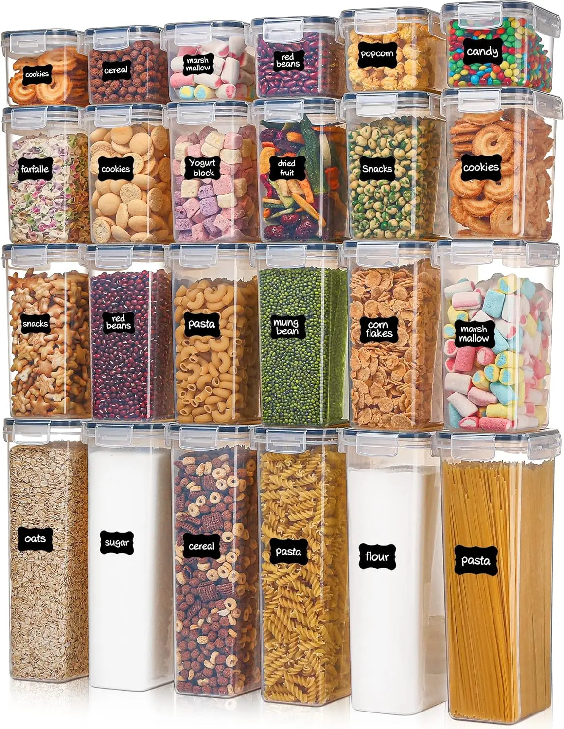 24 pcs Airtight Food Storage Containers with Lids