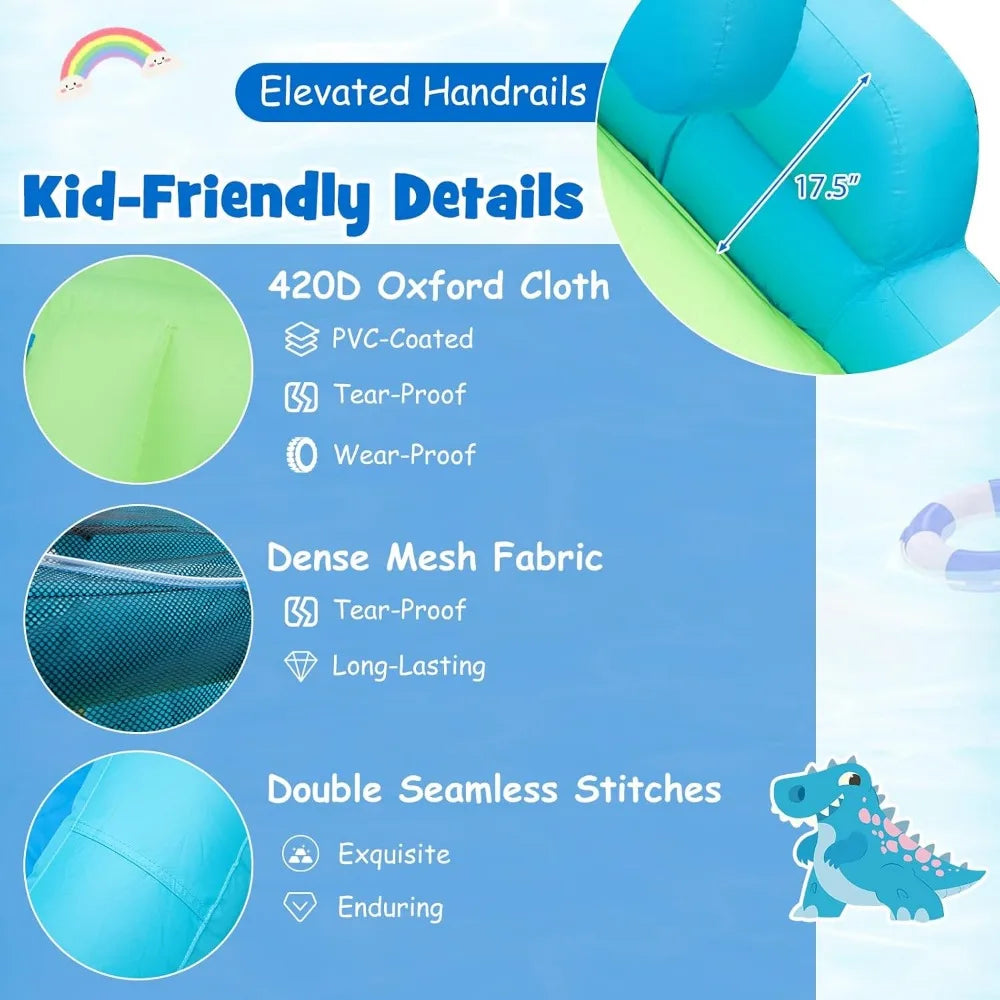 Inflatable Dual Slides & Splash Pool