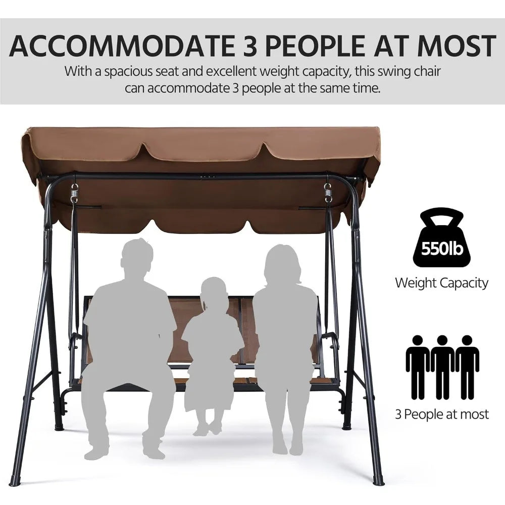 Outdoor Porch Swing Chair for Adults