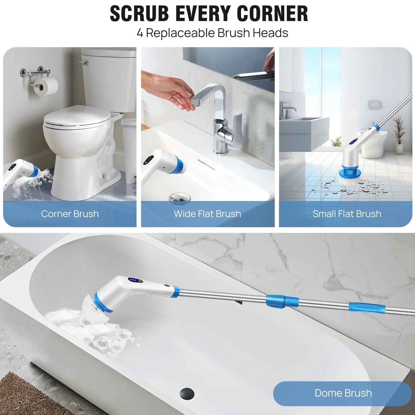 Cordless Electric Spin Scrubber