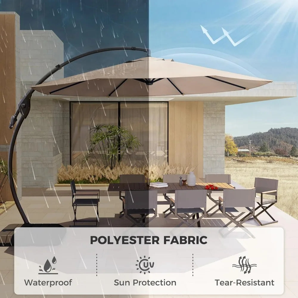 11' Cantilever Offset Umbrella with 360° Rotation