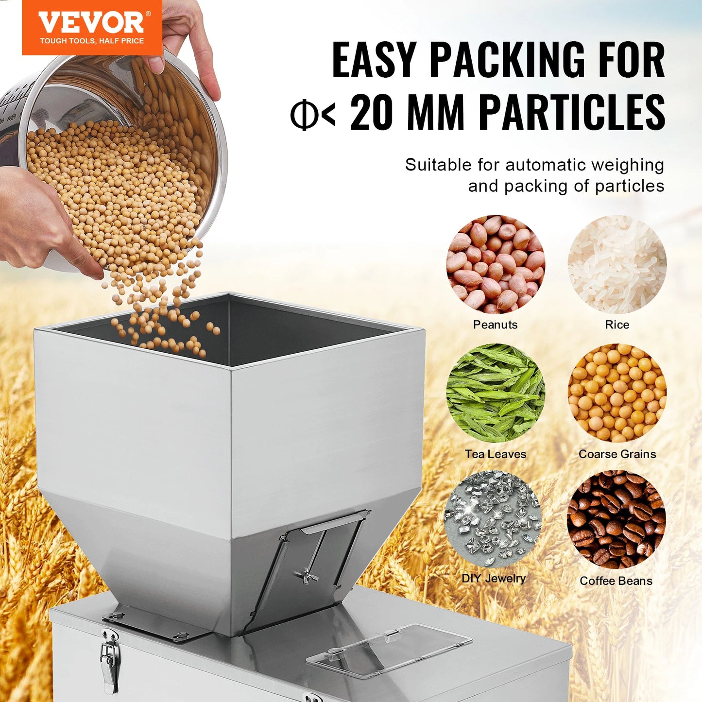 10-999g Particle Filling Machine Automatic Powder Weighing Filler