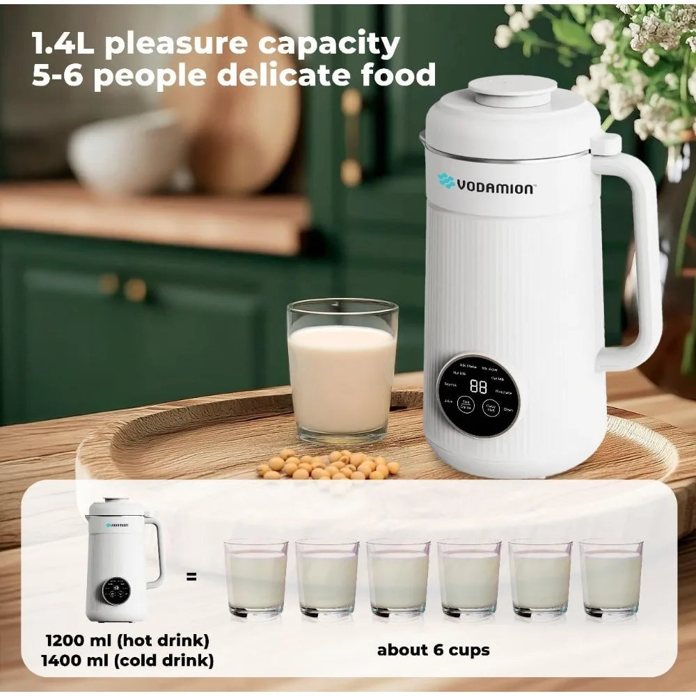 Nut Milk Maker machine 47oz (1.4L) Automatic soy milk maker for Homemade Oat milk, Almond Cow, Nutmilk, Milkshake, Baby Food