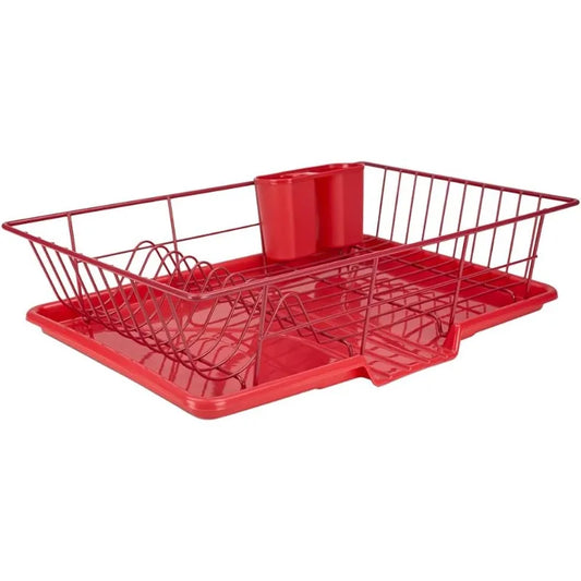 Dish Drying Rack (Red)