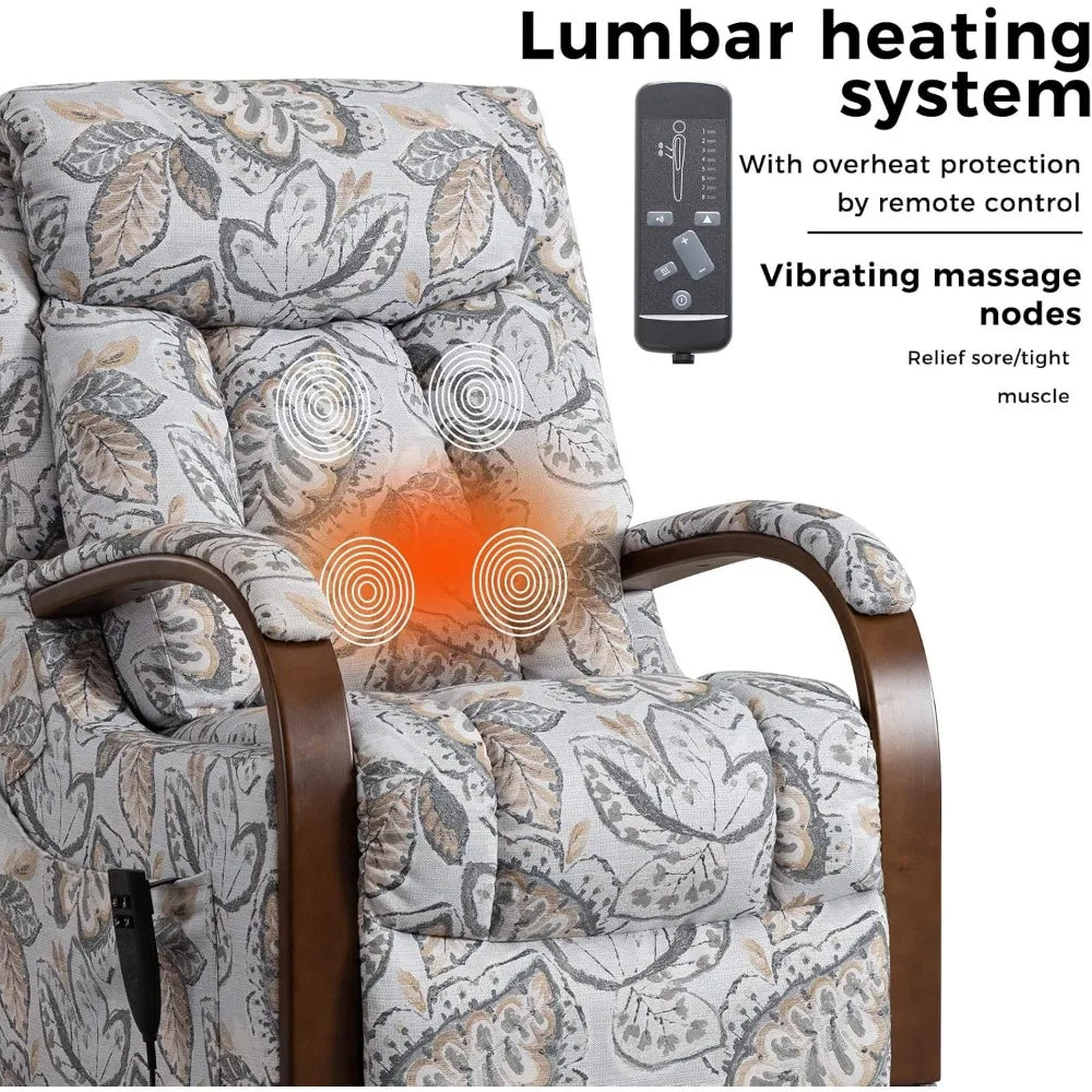 Lift Chair Recliner with Heat & Massage