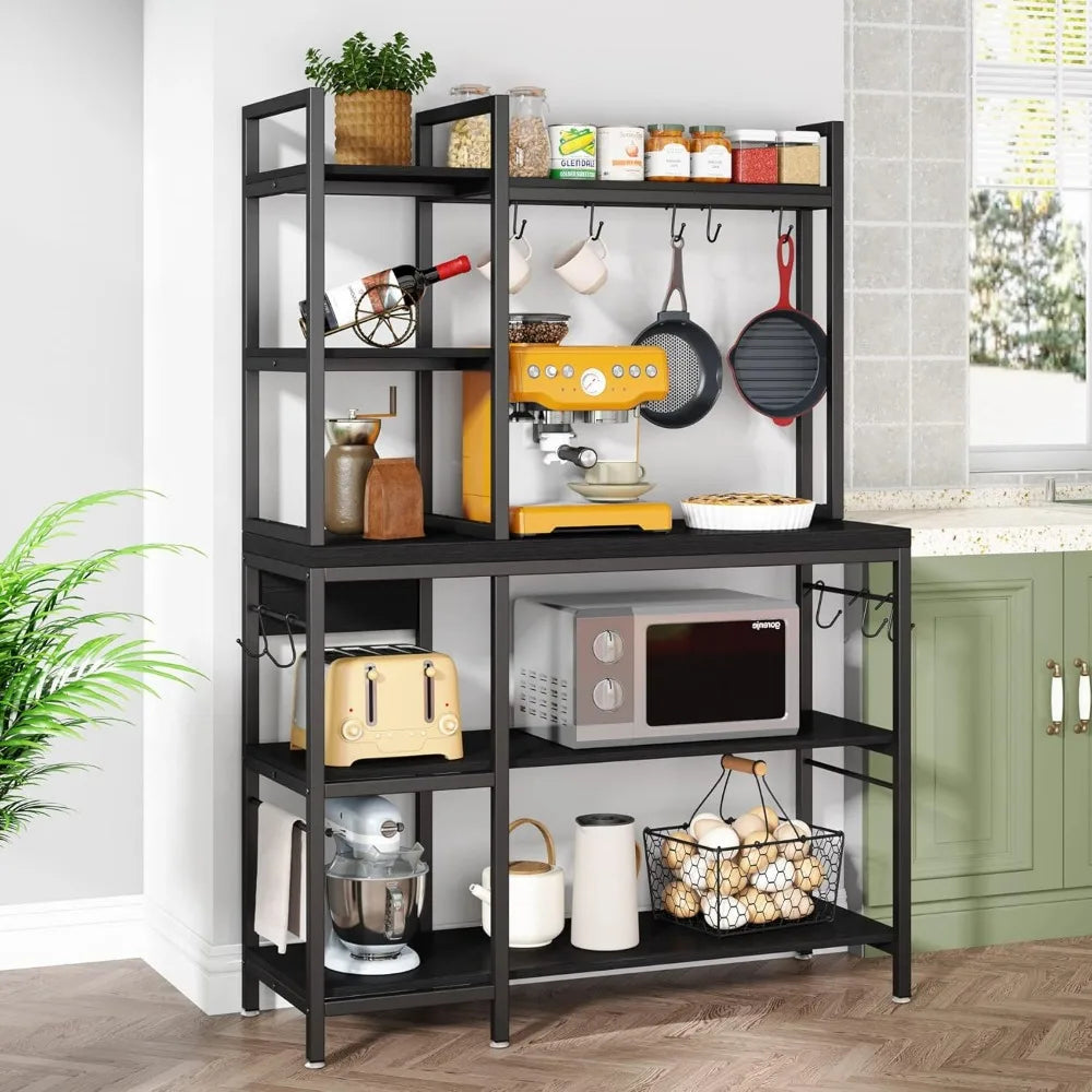 Kitchen Bakers Rack with Storage