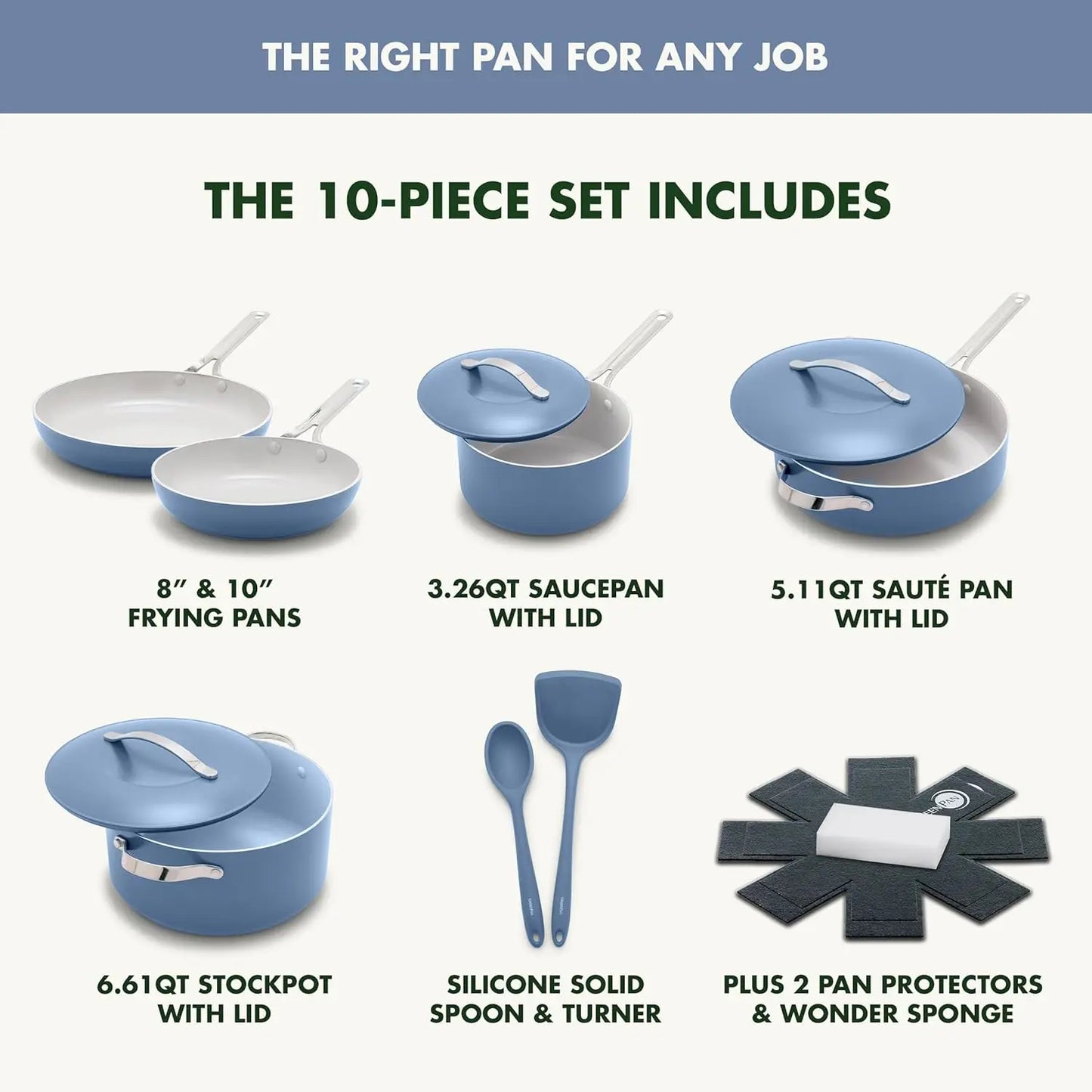 10-Piece Cookware Pots and Pans Set Oprah’s Favorite