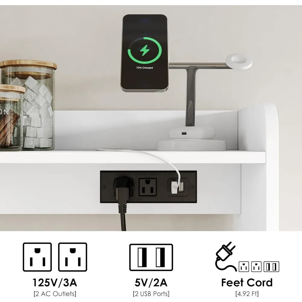 Kitchen Pantry Storage Cabinet with Hutch