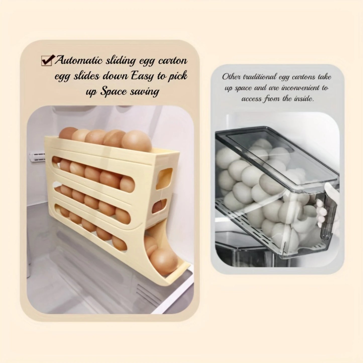 4 Tiers Egg Holder For Fridge