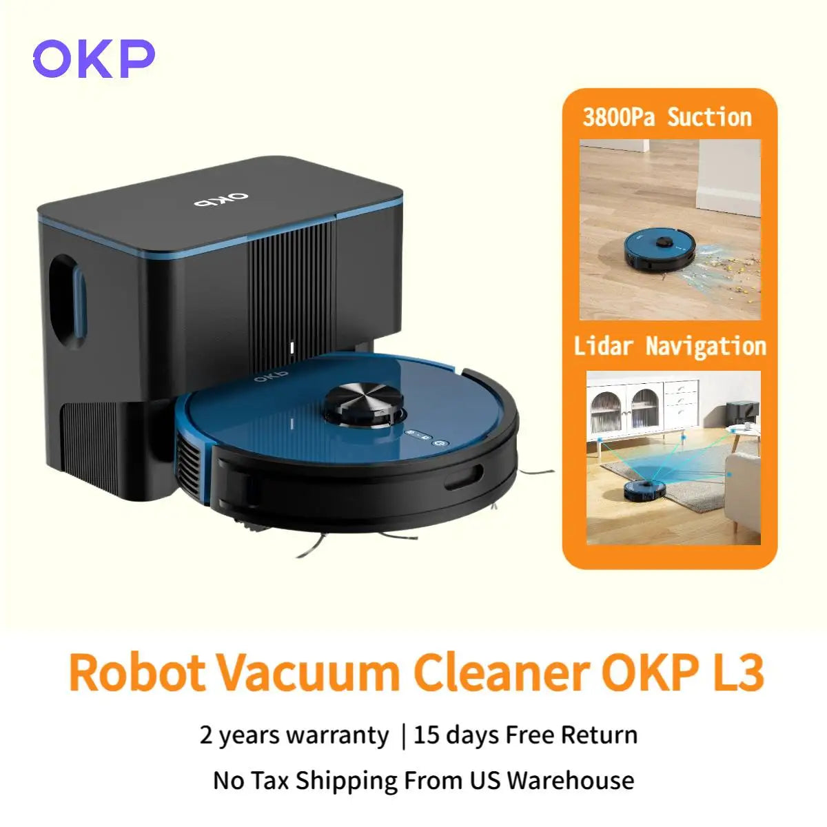 Robot Vacuum cleaner with Self-Empty Base