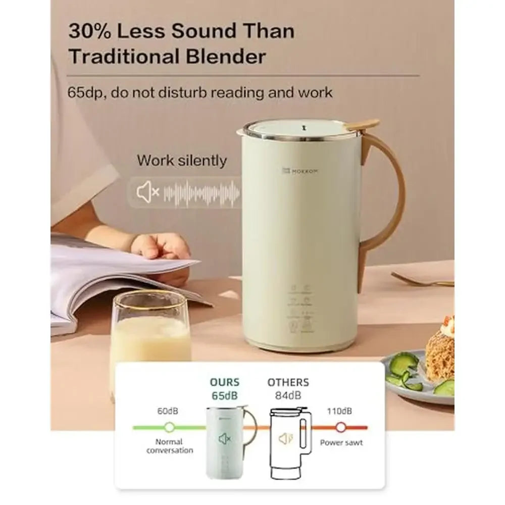 Nut Milk Maker 20 oz Homemade Almond Oat Soy Coconut Milk Function