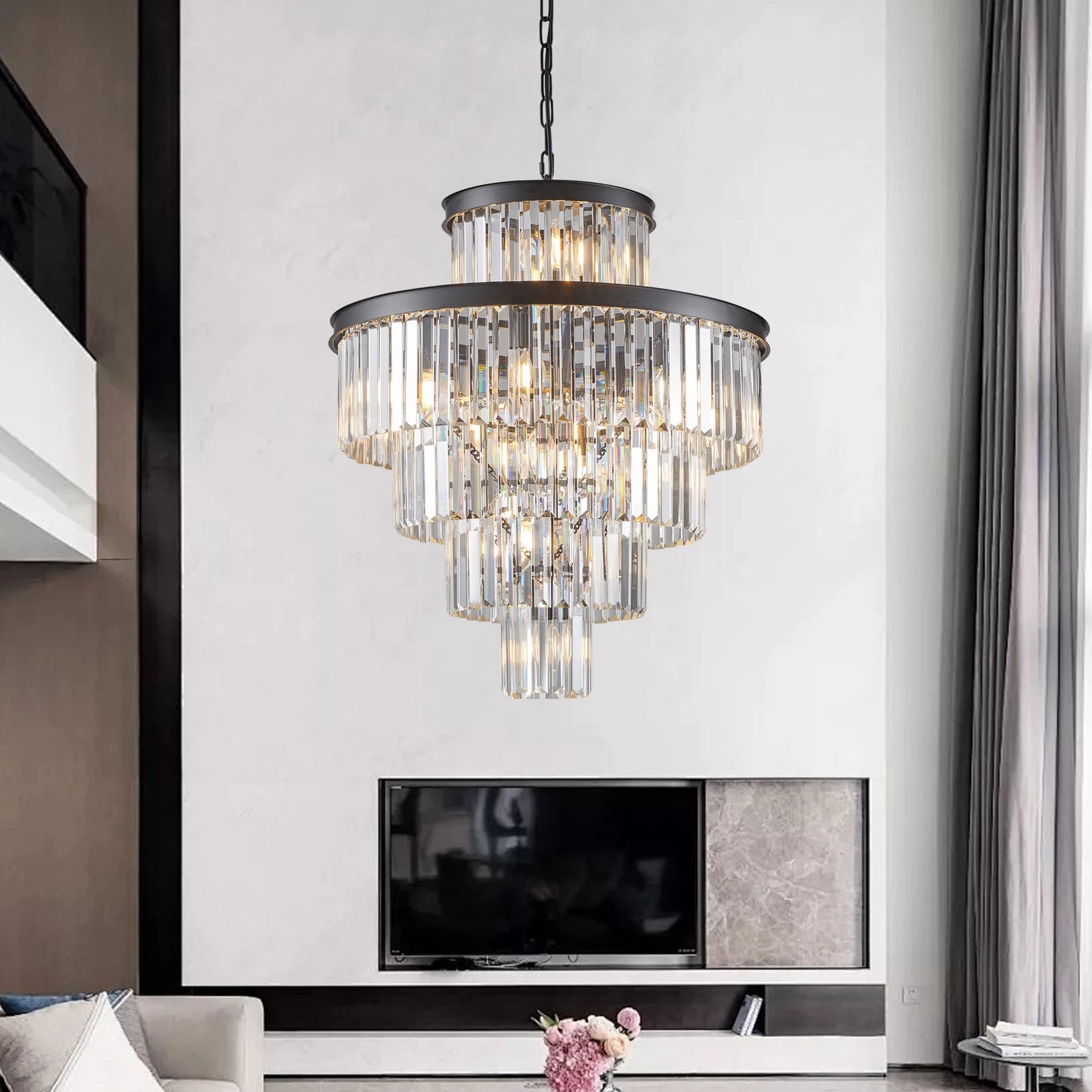 23.6inch Modern Crystal Chandelier