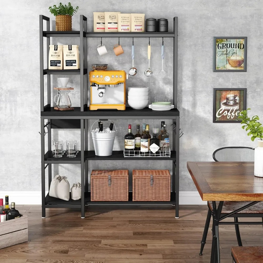 Kitchen Bakers Rack with Storage