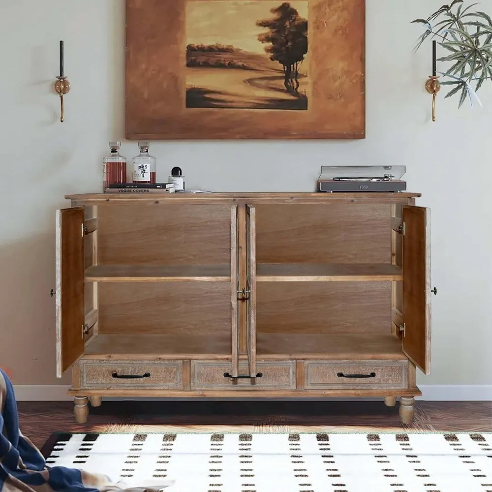 Accent Cabinet with 4 Doors & 3 Drawers