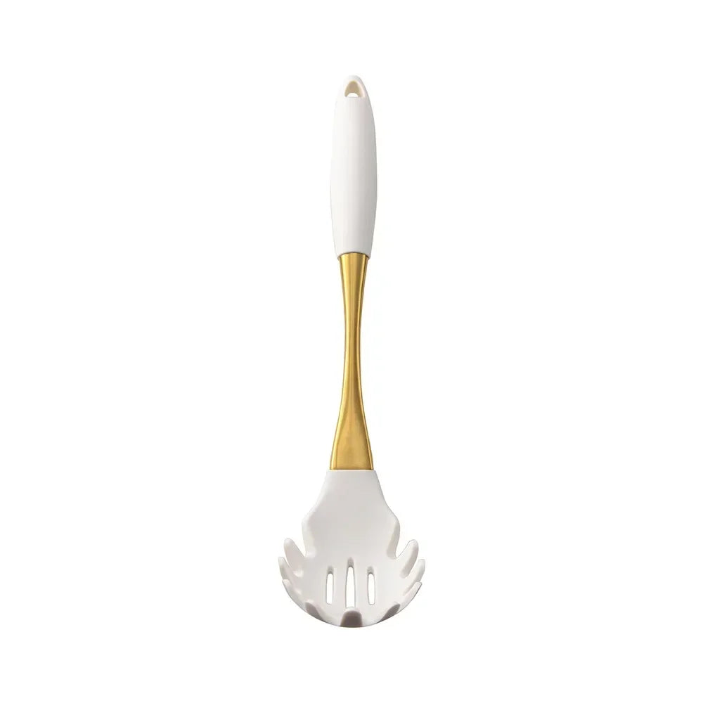 1Pc Silicone Kitchenware Cooking Utensils White Gold