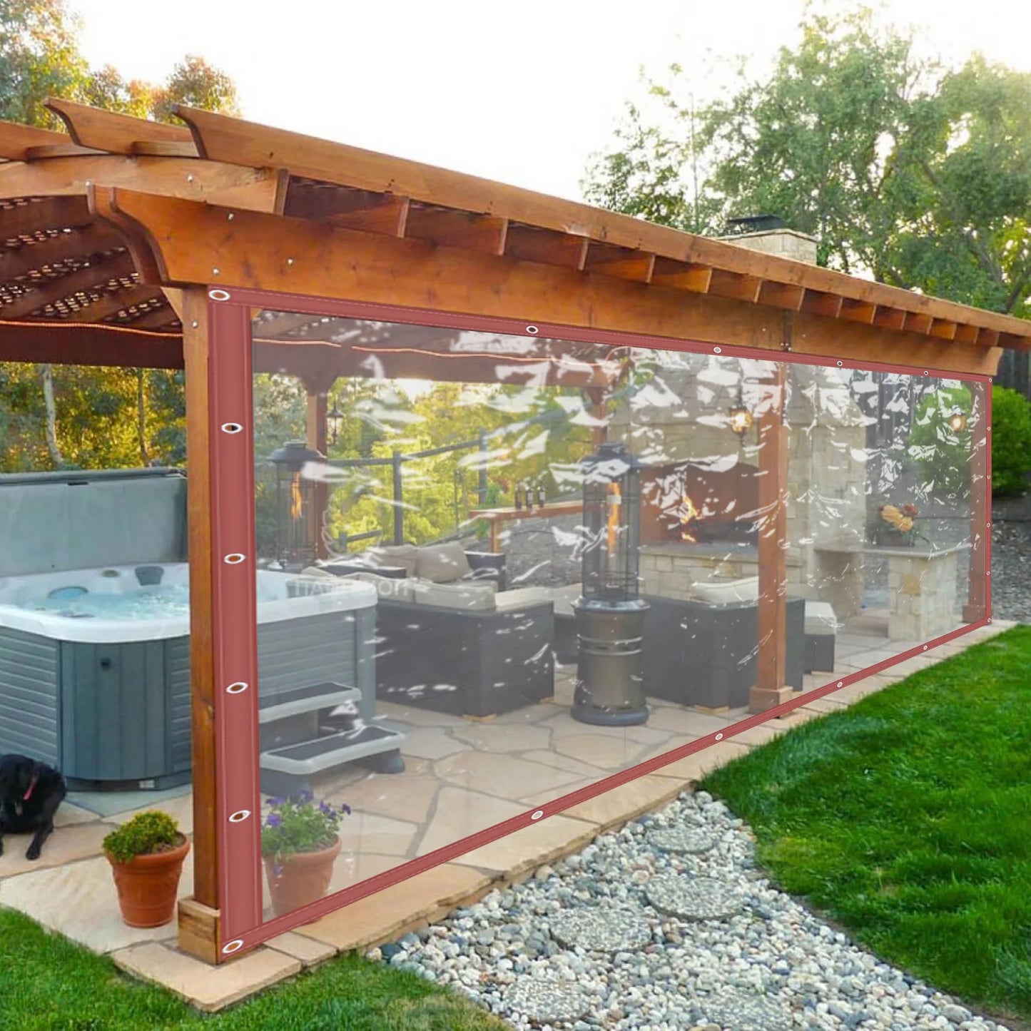 Rainproof Tarpaulin For Porch Screens, Deck Covers, Patio Enclosures