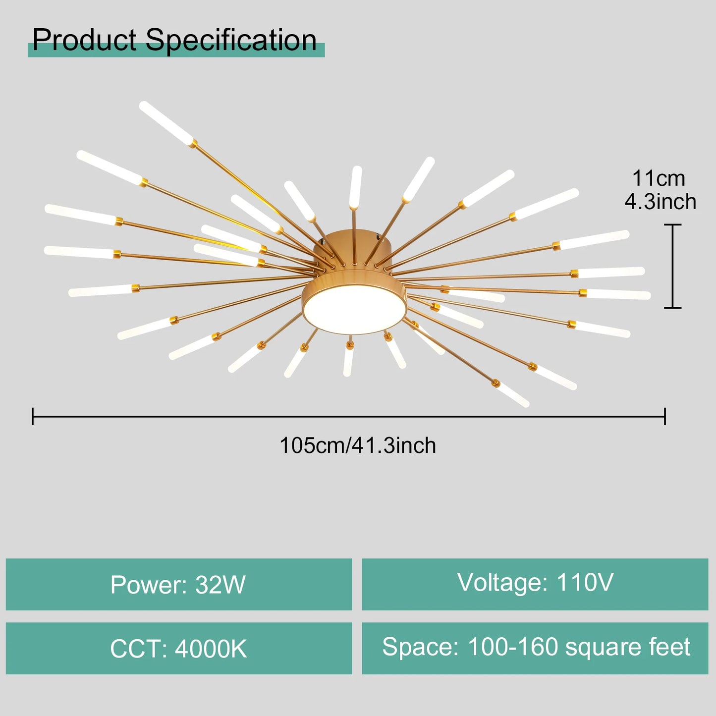 LED Ceiling Light for Living Room Lamp Bedroom