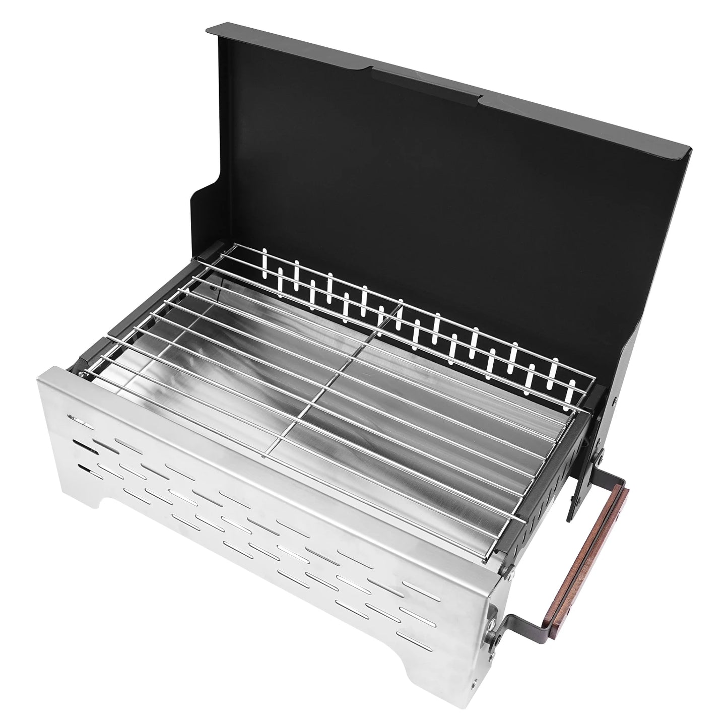17.5-Inch Grill for BBQ, Durable Iron & Stainless Steel