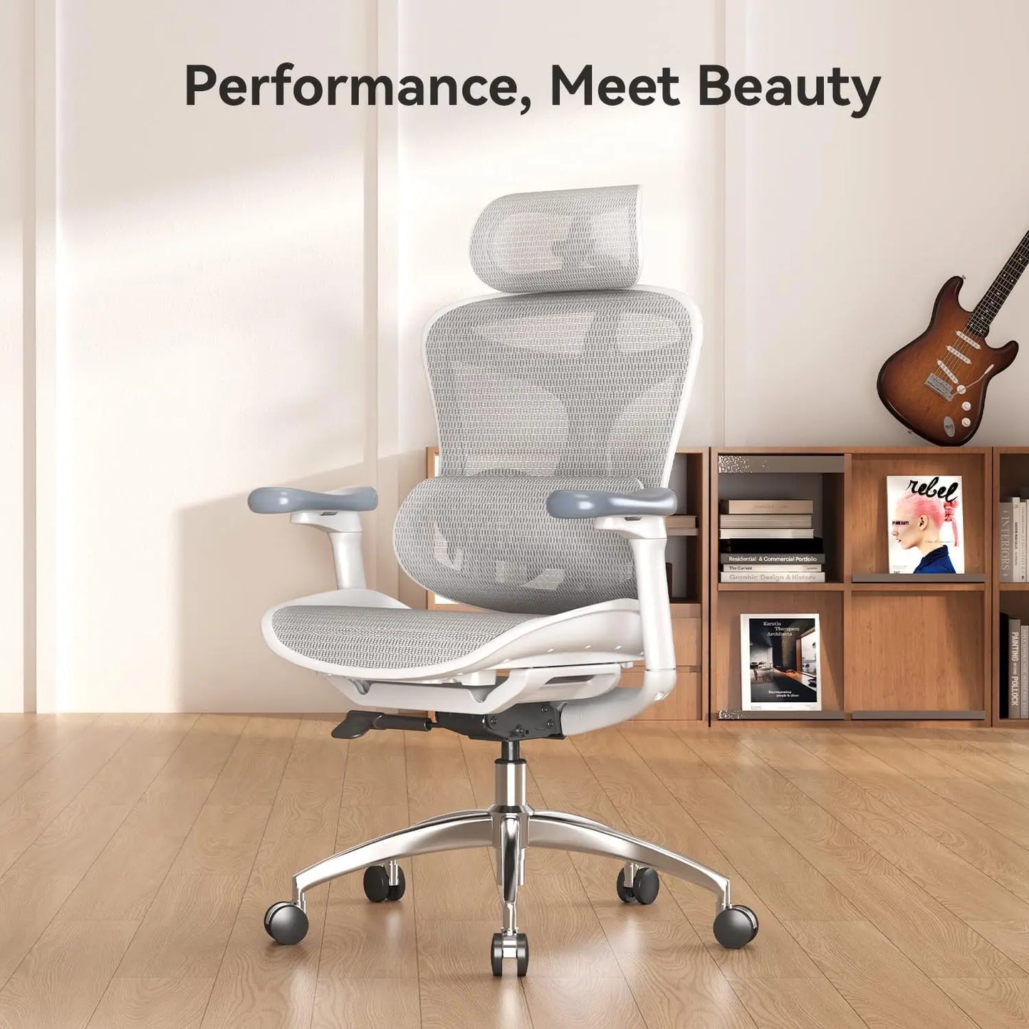 C300 Ergonomic Office Chair with Ultra Soft 3D Armrests