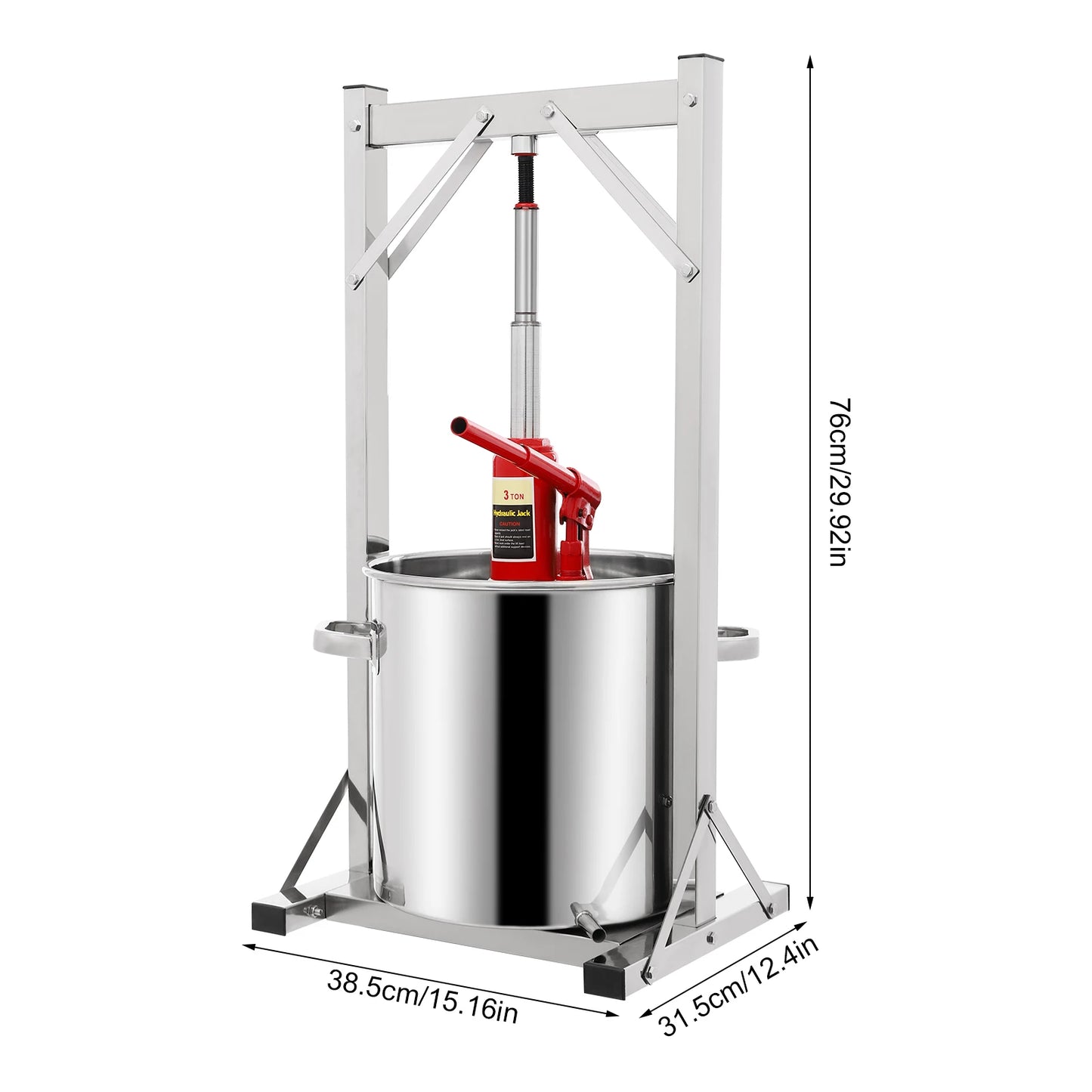 22L/36L Hydraulic Wine Press Machine for Fruit and Vegetable Juice Pressing Manual Press Machine