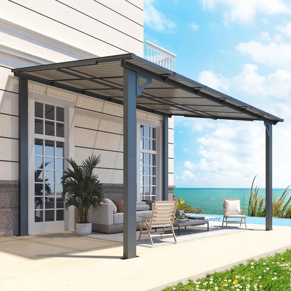 12' X 8 Outdoor Pergola, Hard Top