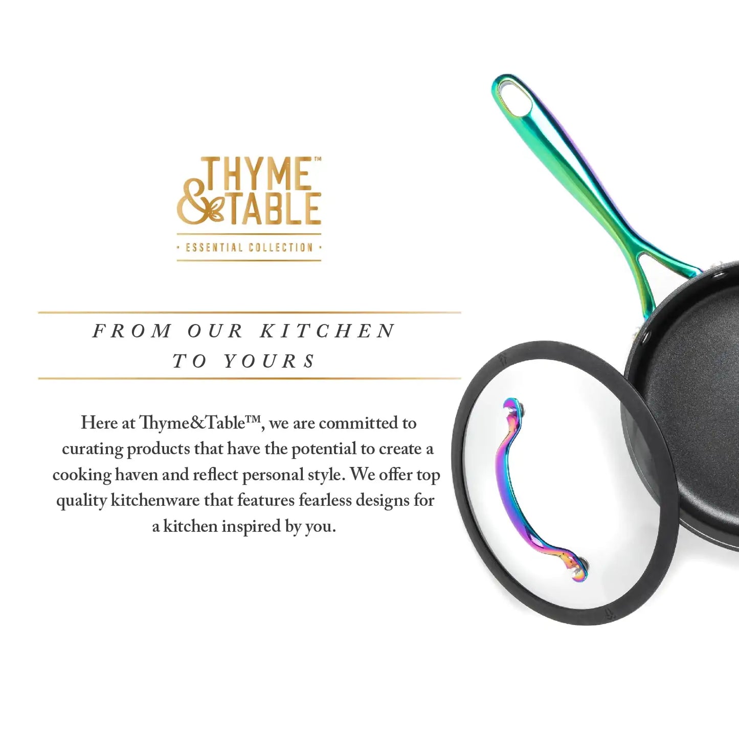 Non-Stick 2.5 QT Signature Sauce Pan with Glass Lid