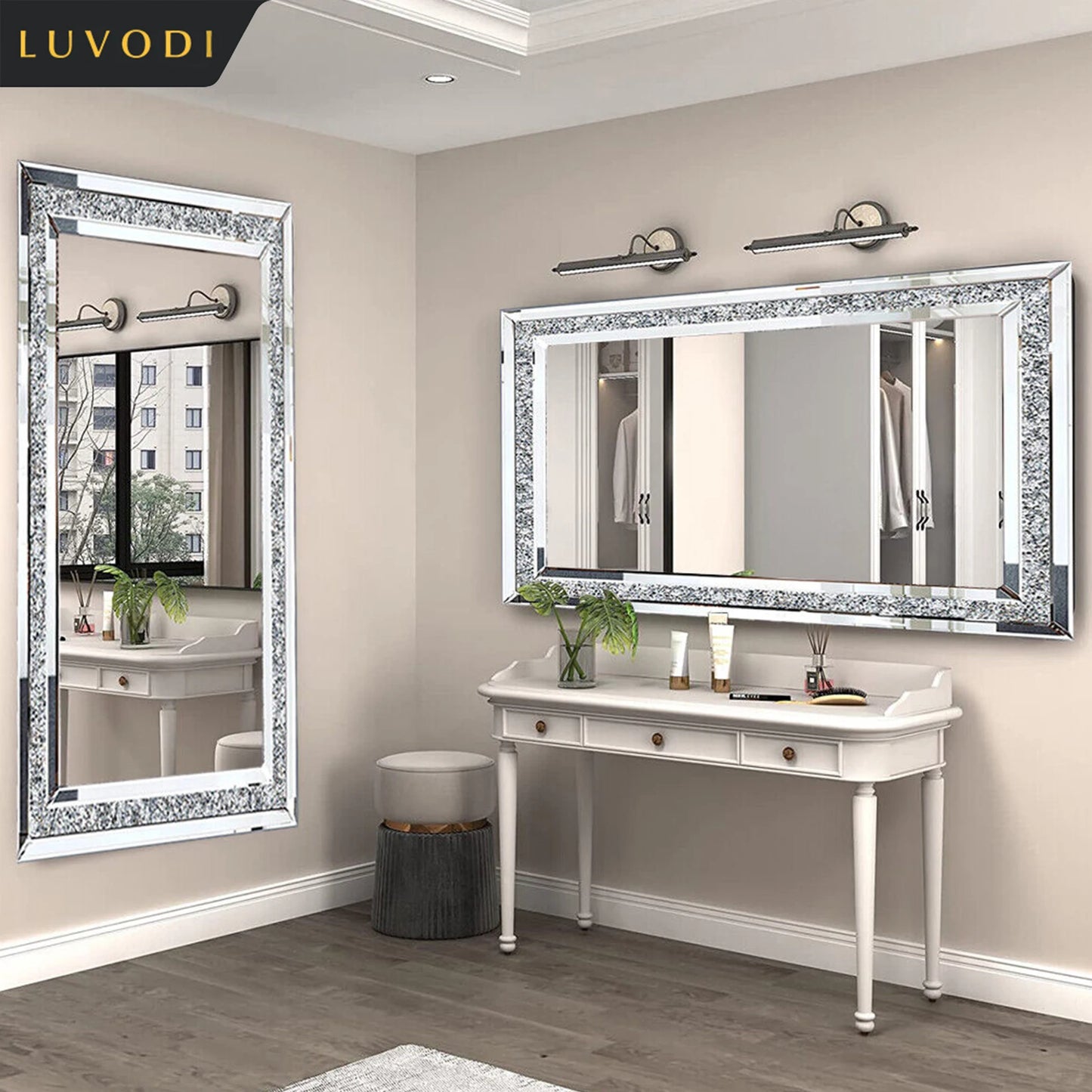 Diamond Frameless Vanity Mirrors