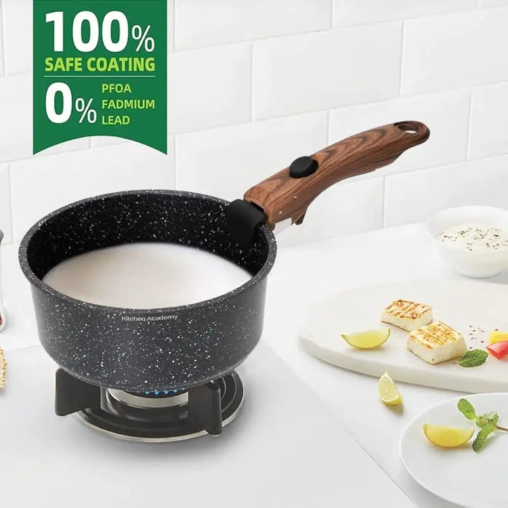 10 Piece Non Stick Induction Cookware Set Detachable Handle