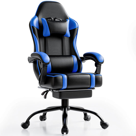 Gaming Chair with Footrest