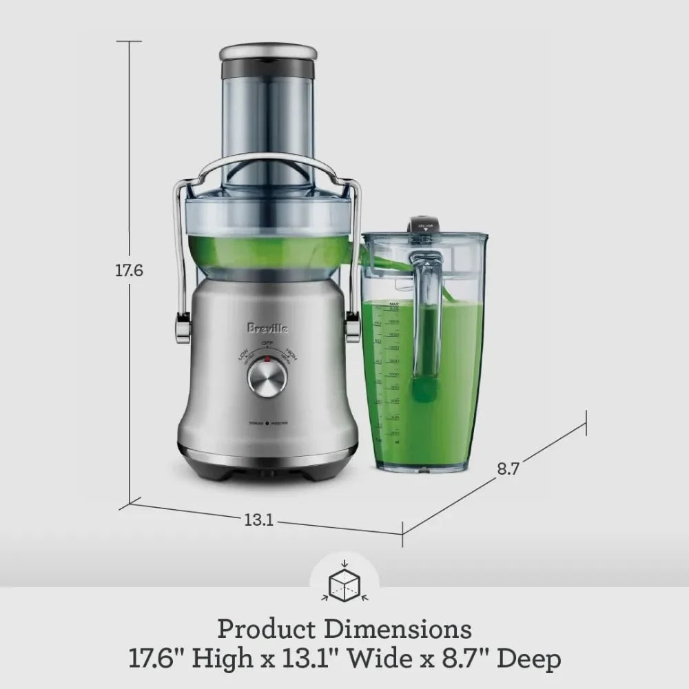 Juice Fountain Juicer Brushed Stainless Steel 70 Fl Oz