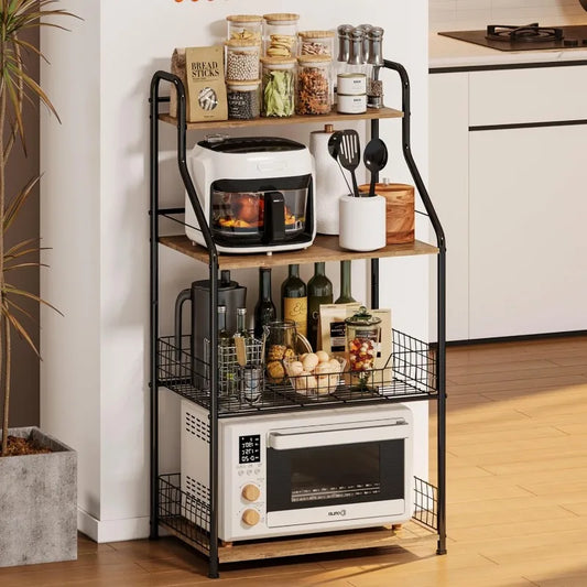 Microwave Stand with Storage 4-Tier