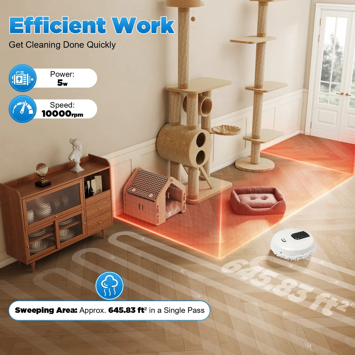 Wireless Smart Mopping Machine, Wet and Dry