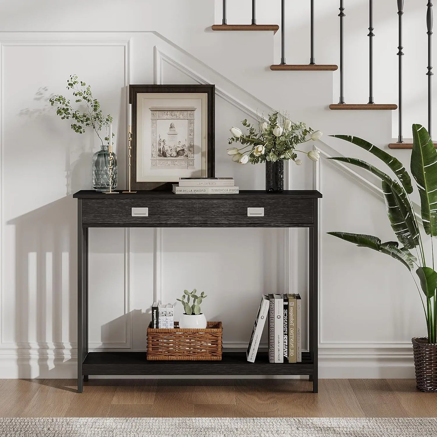 Narrow Console Table, Entryway, Living Room and Hallway