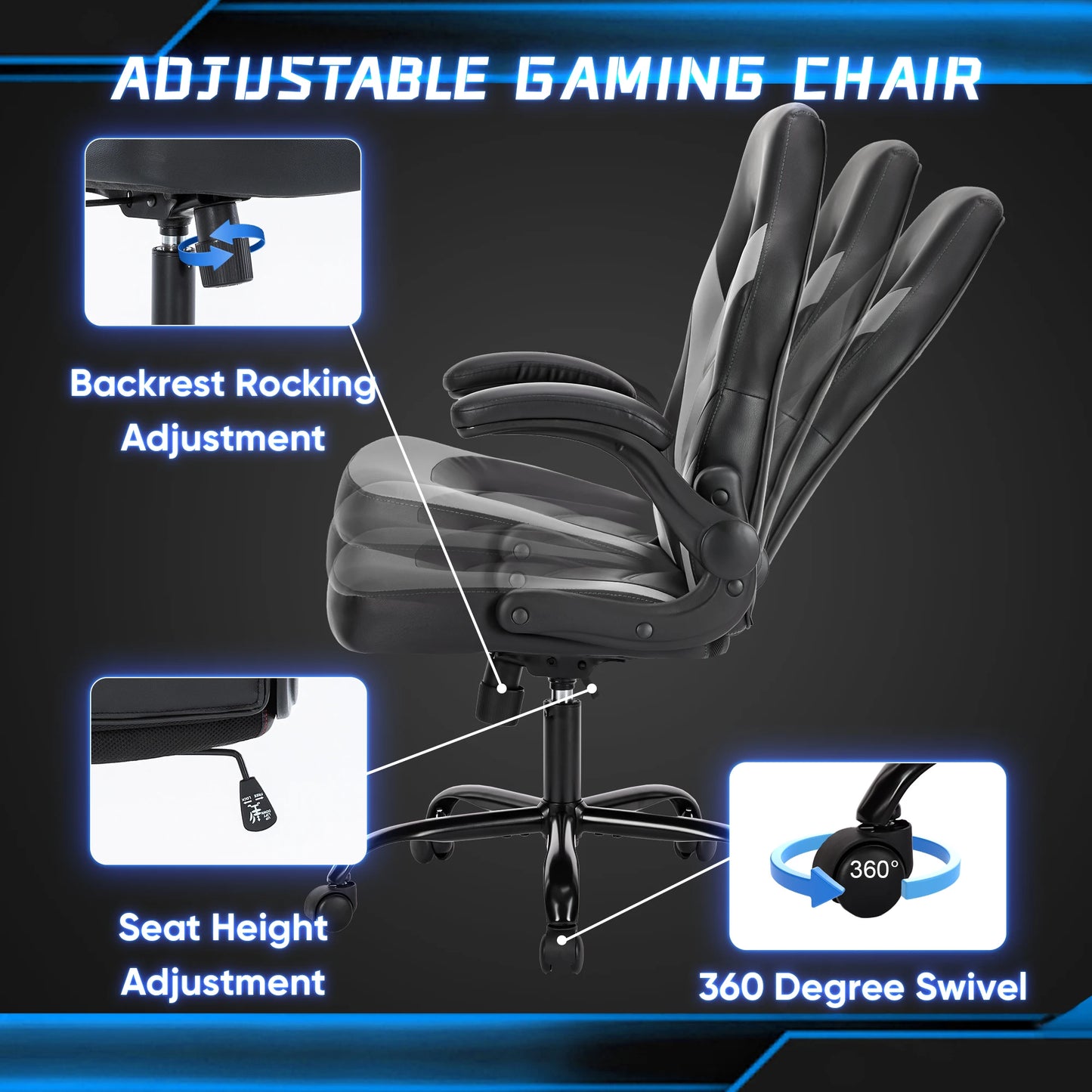 Ergonomic Office/Home Computer Gaming Desk Chair