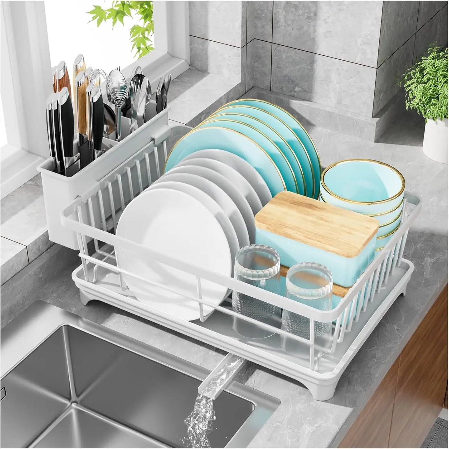 Large Dish Drying Rack for Kitchen Counter