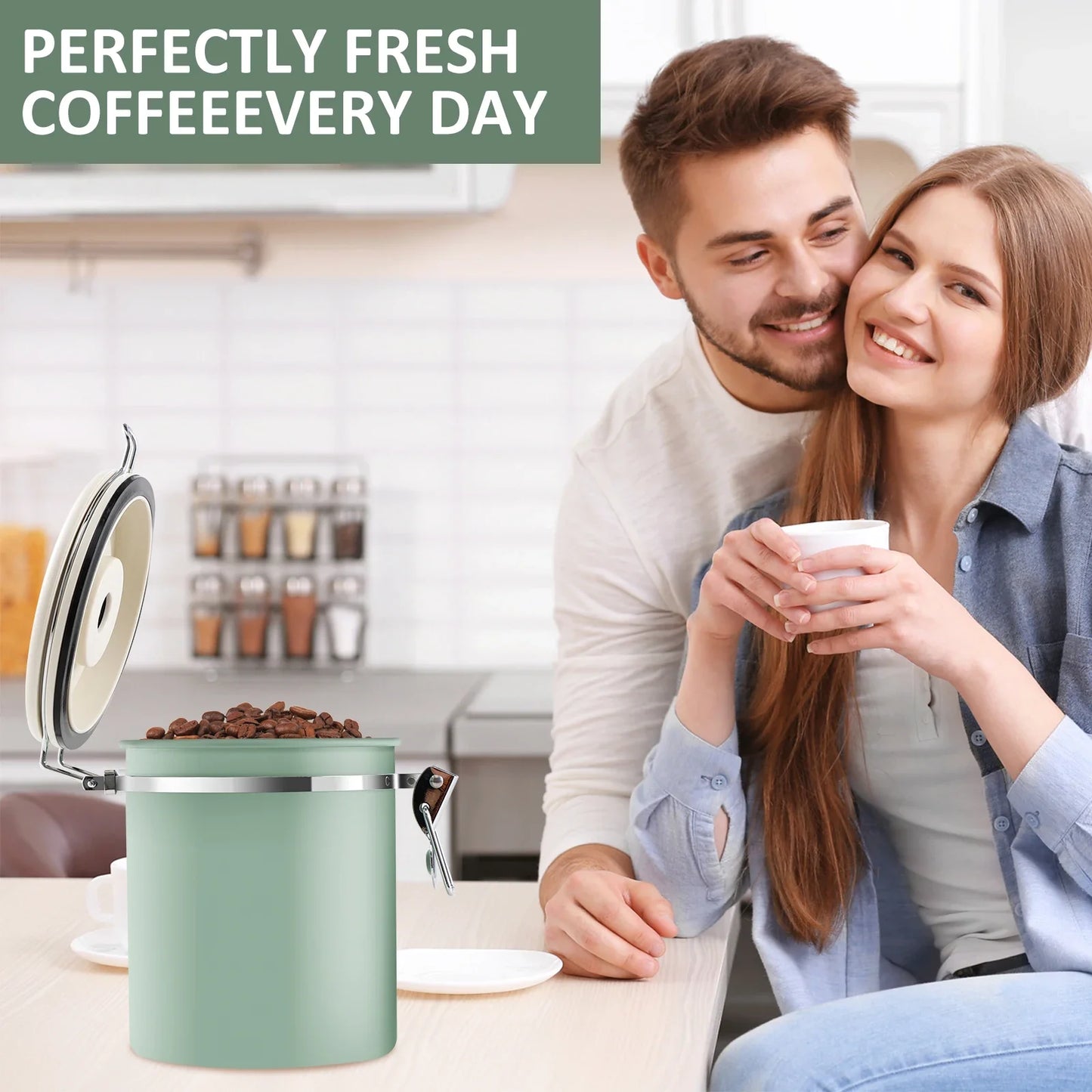 1.5L Coffee Bean Vacuum Sealed Tank