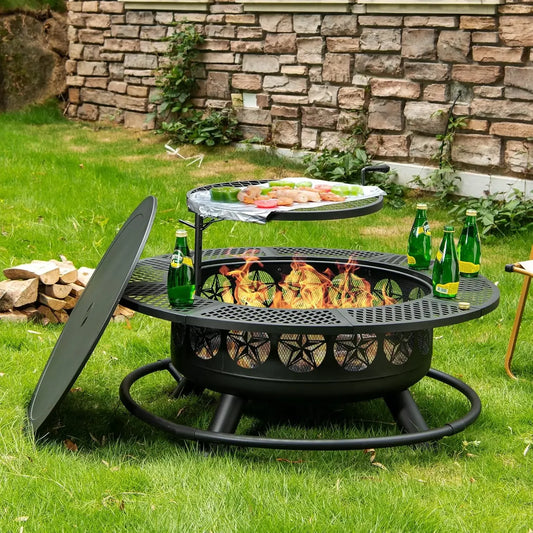 BBQ Fire Pit with Grill