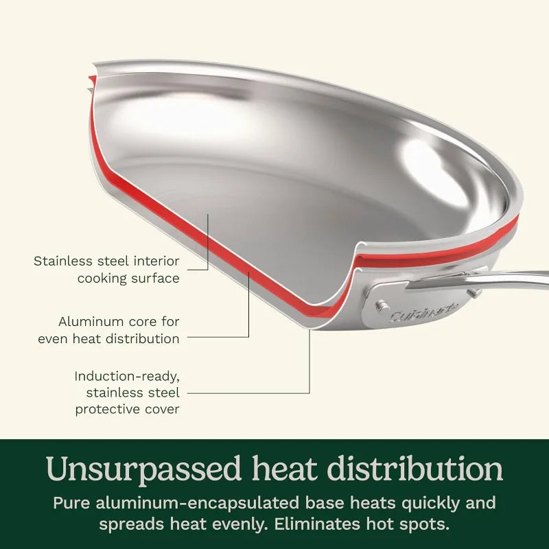 Cuisinart 11-Piece Cookware Set, Chef's Classic Stainless Steel Collection