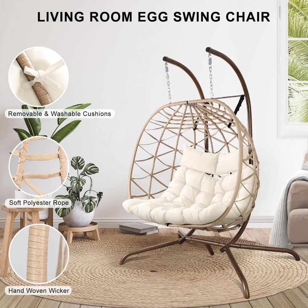 Outdoor Egg Swing Chair with Stand