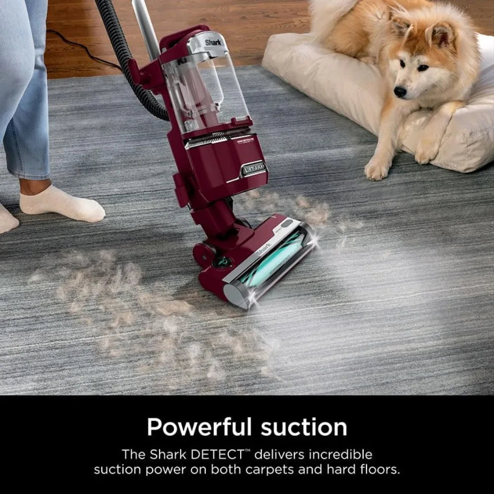 Lift-Away Corded Upright Vacuum with Detect Technology, Self-Cleaning Brushroll Anti-Allergen Complete Seal, Burgundy