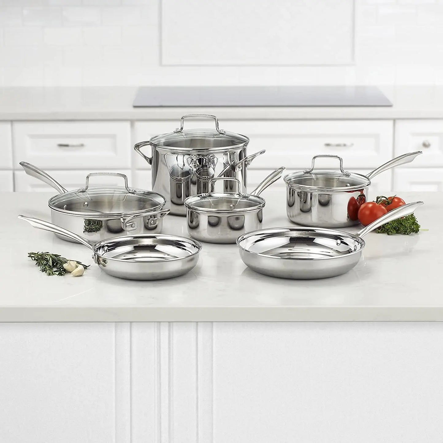 10 pcs Classic Pots & Pans Set