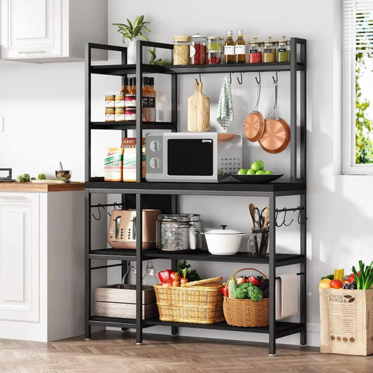 Kitchen Bakers Rack with Storage