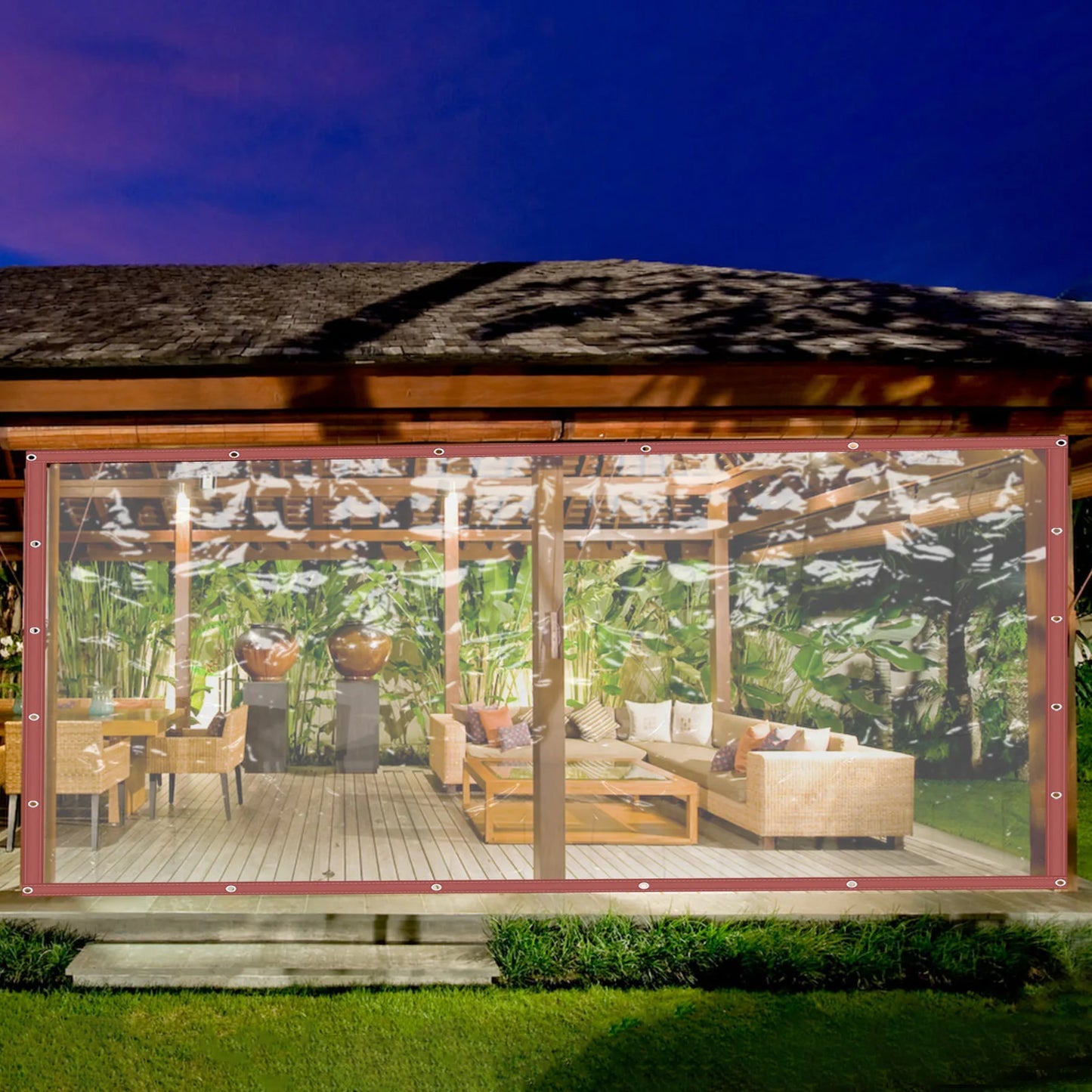 Rainproof Tarpaulin For Porch Screens, Deck Covers, Patio Enclosures