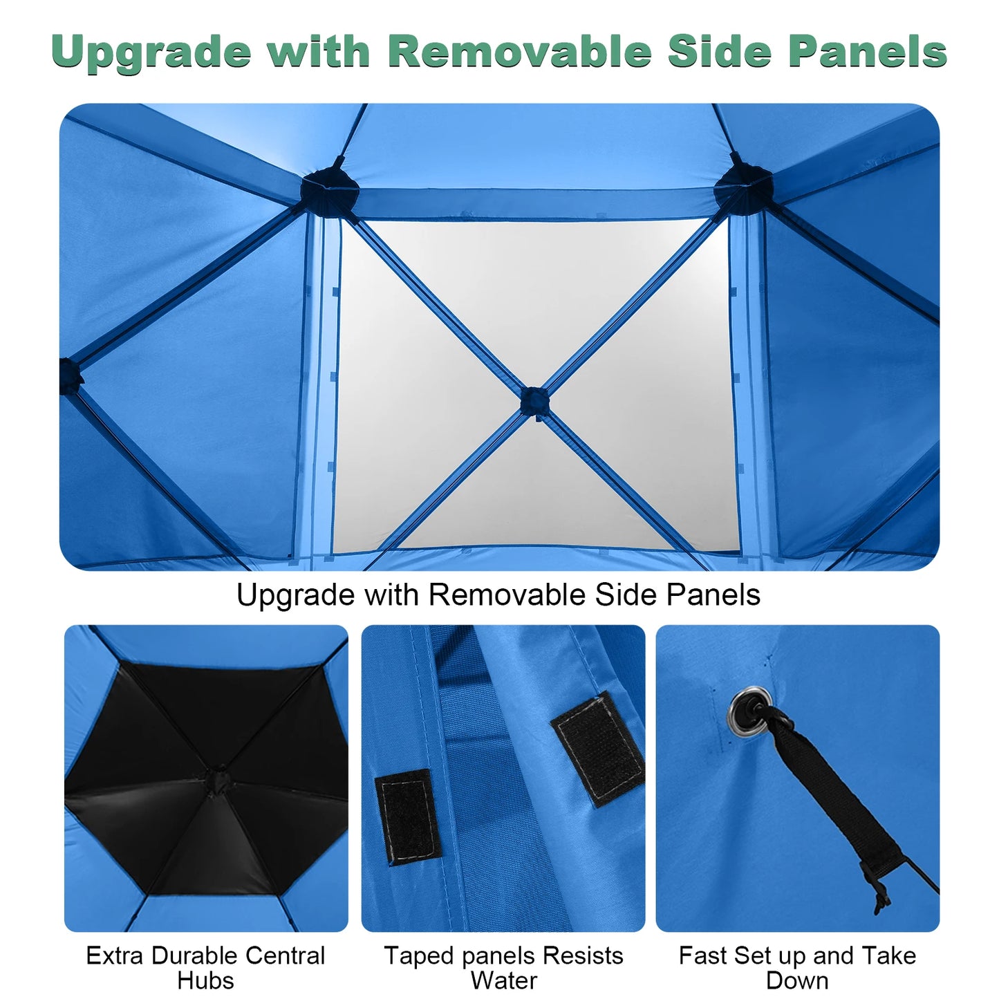 12x12ft Pop up Tent with Mosquito Netting